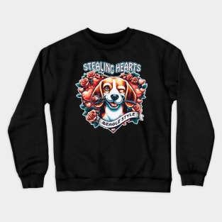 Stealing Hearts Beagle Style Crewneck Sweatshirt